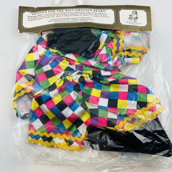 Vanderbear Wear Fuzzy Bal Masque Outfit Legendary Party Collection 1991 - Picture 3 of 3
